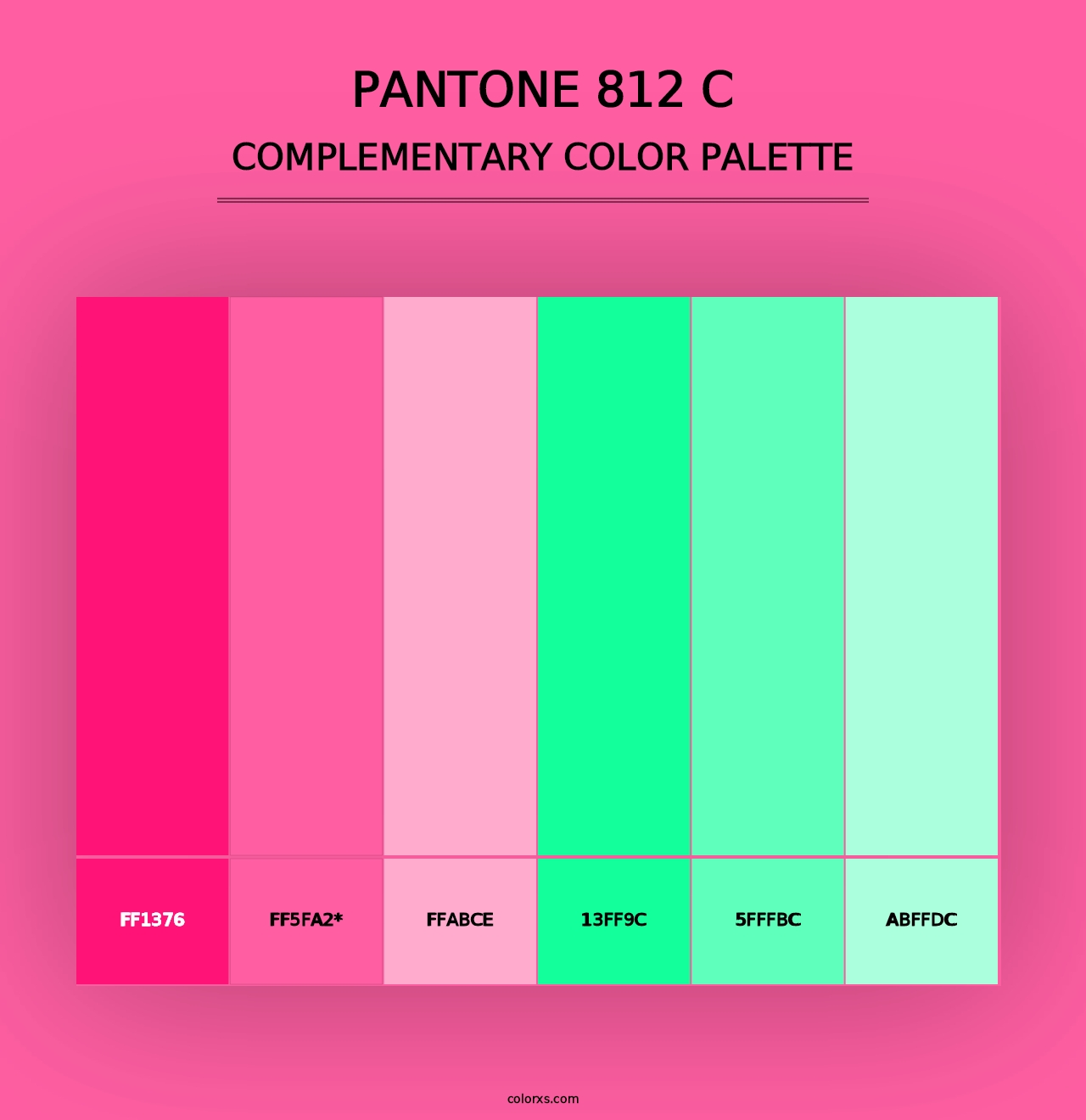 PANTONE 812 C - Complementary Color Palette