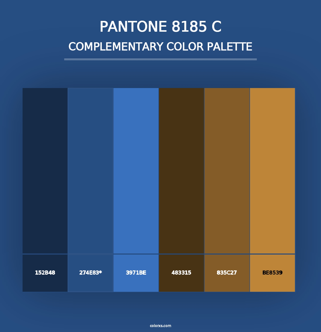 PANTONE 8185 C - Complementary Color Palette