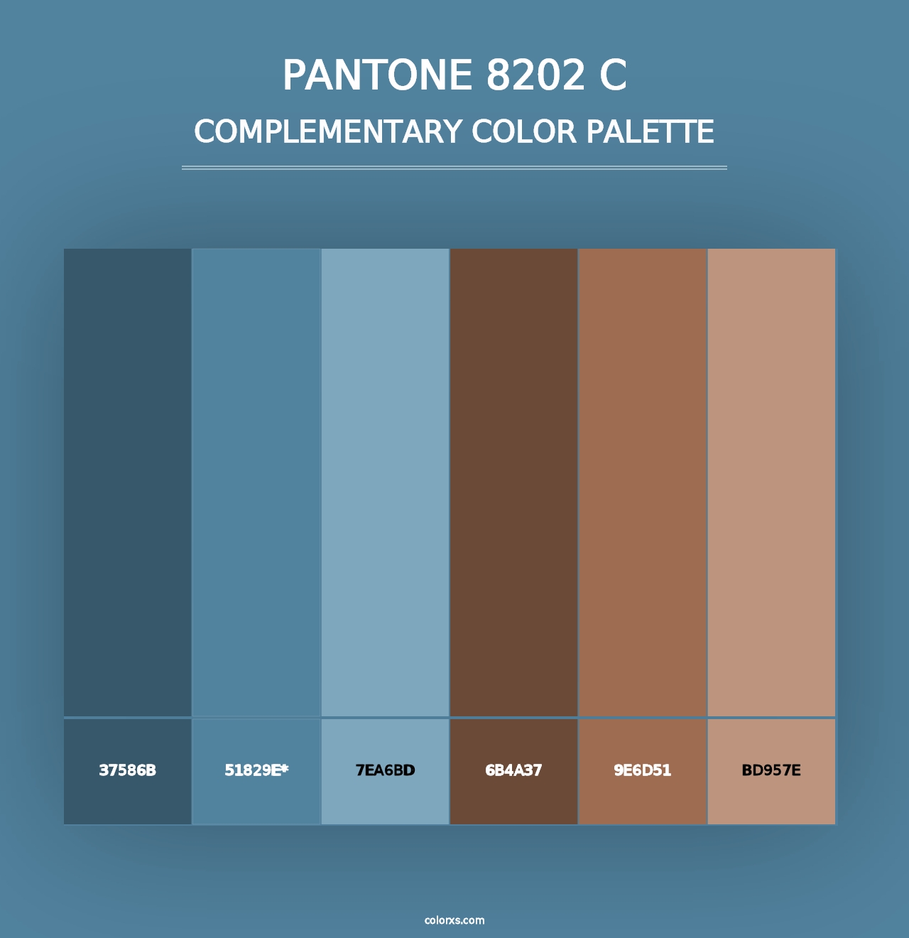 PANTONE 8202 C - Complementary Color Palette