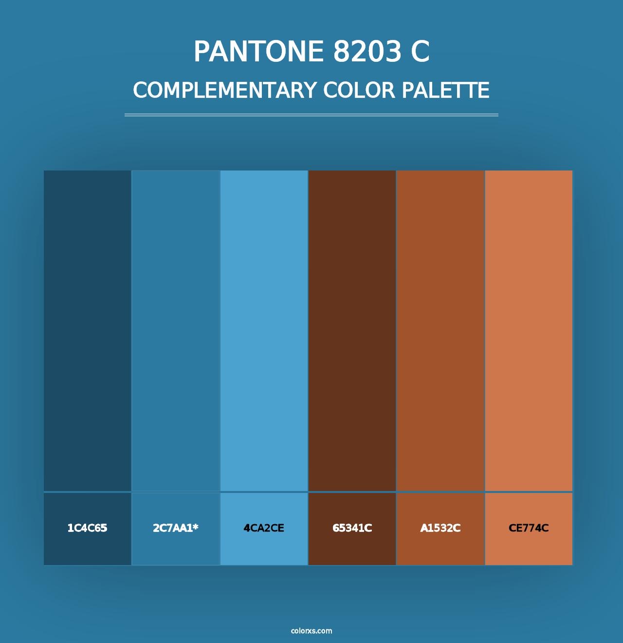 PANTONE 8203 C - Complementary Color Palette