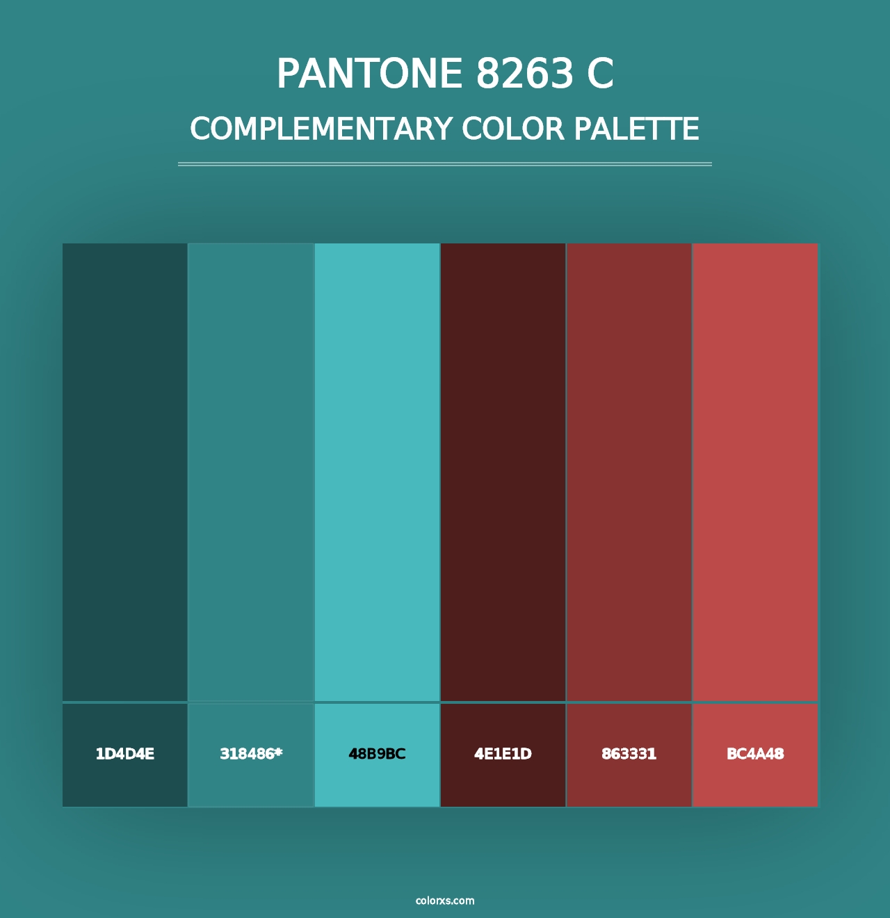 PANTONE 8263 C - Complementary Color Palette