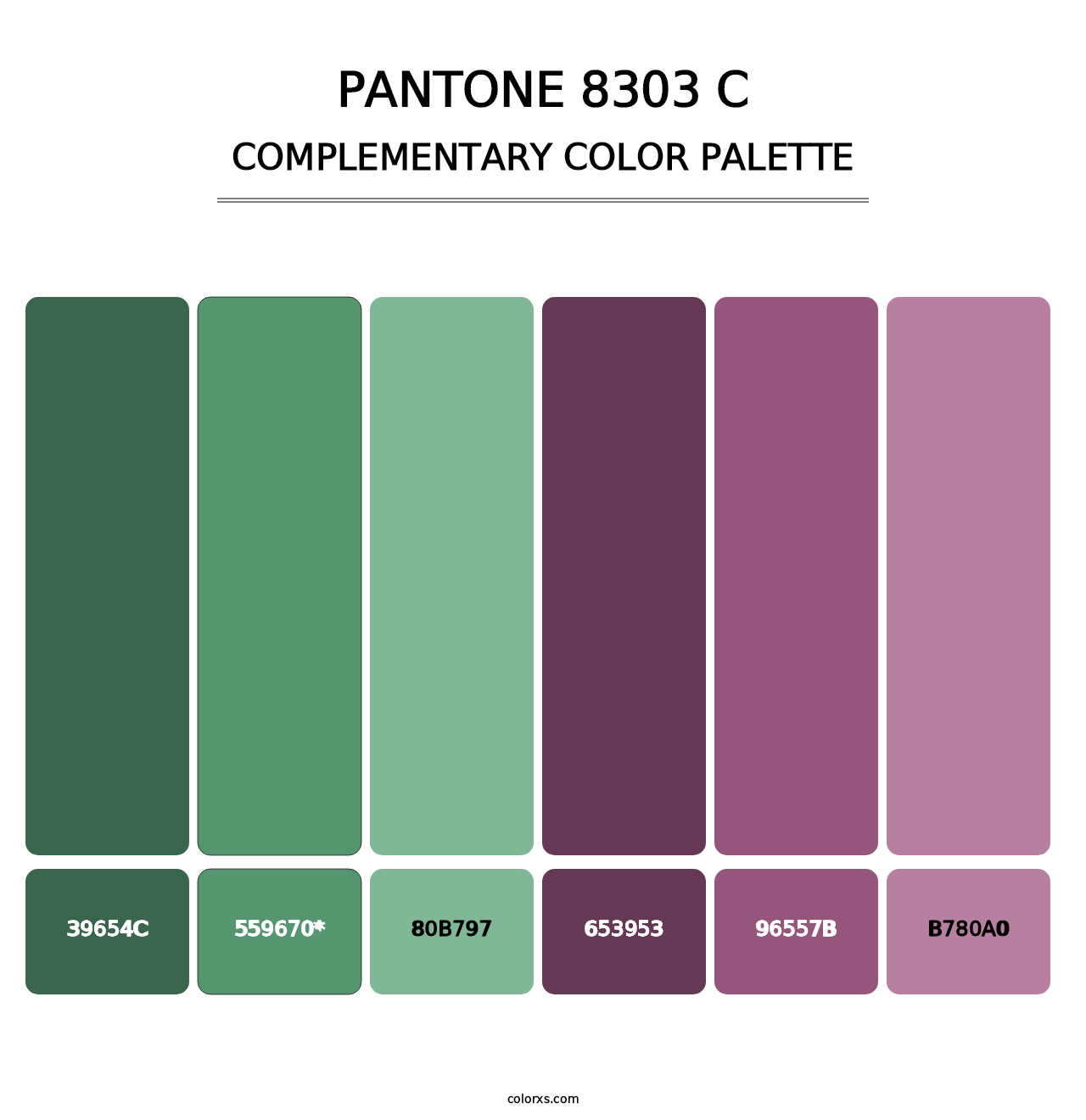 PANTONE 8303 C - Complementary Color Palette