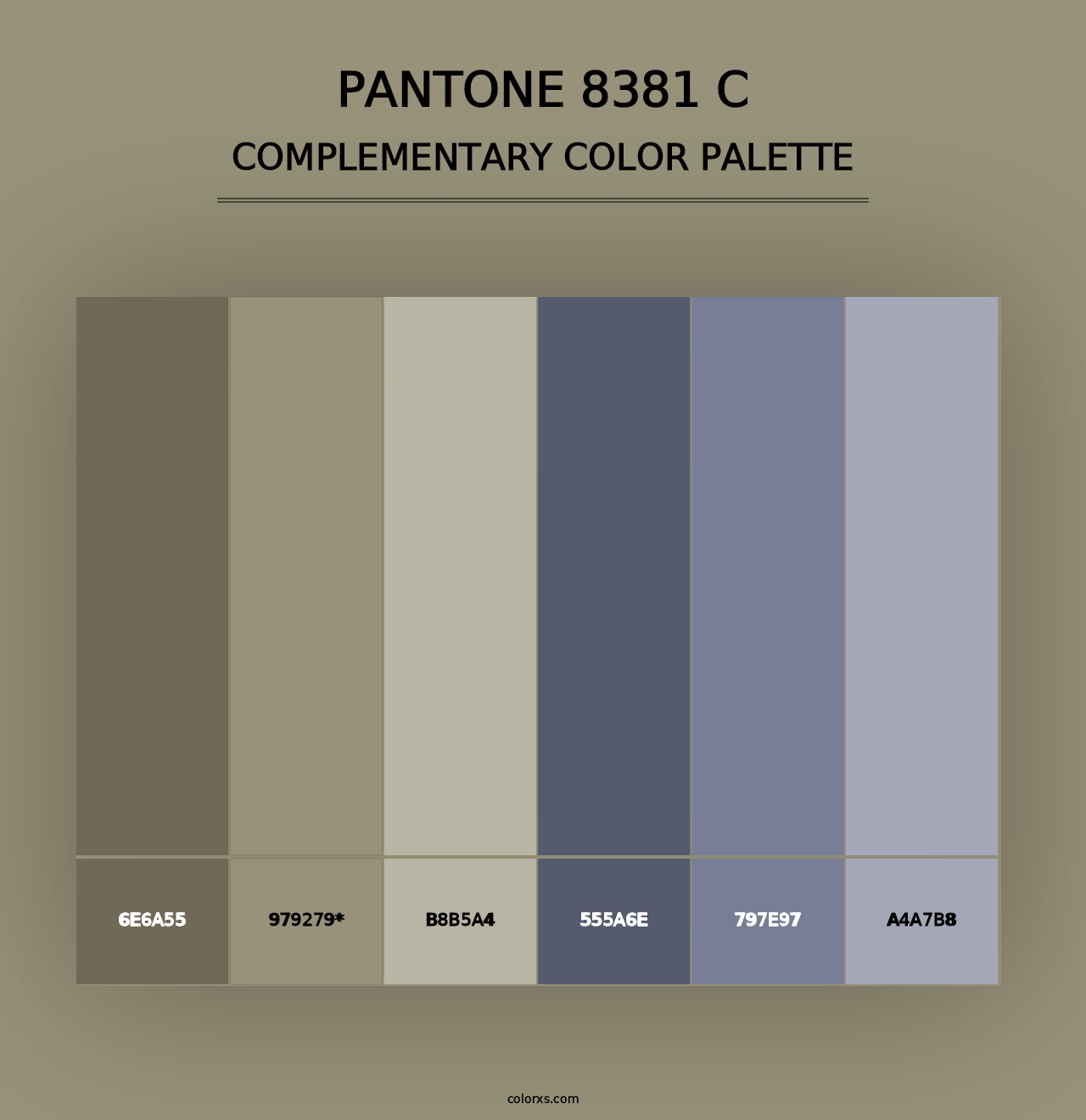 PANTONE 8381 C - Complementary Color Palette