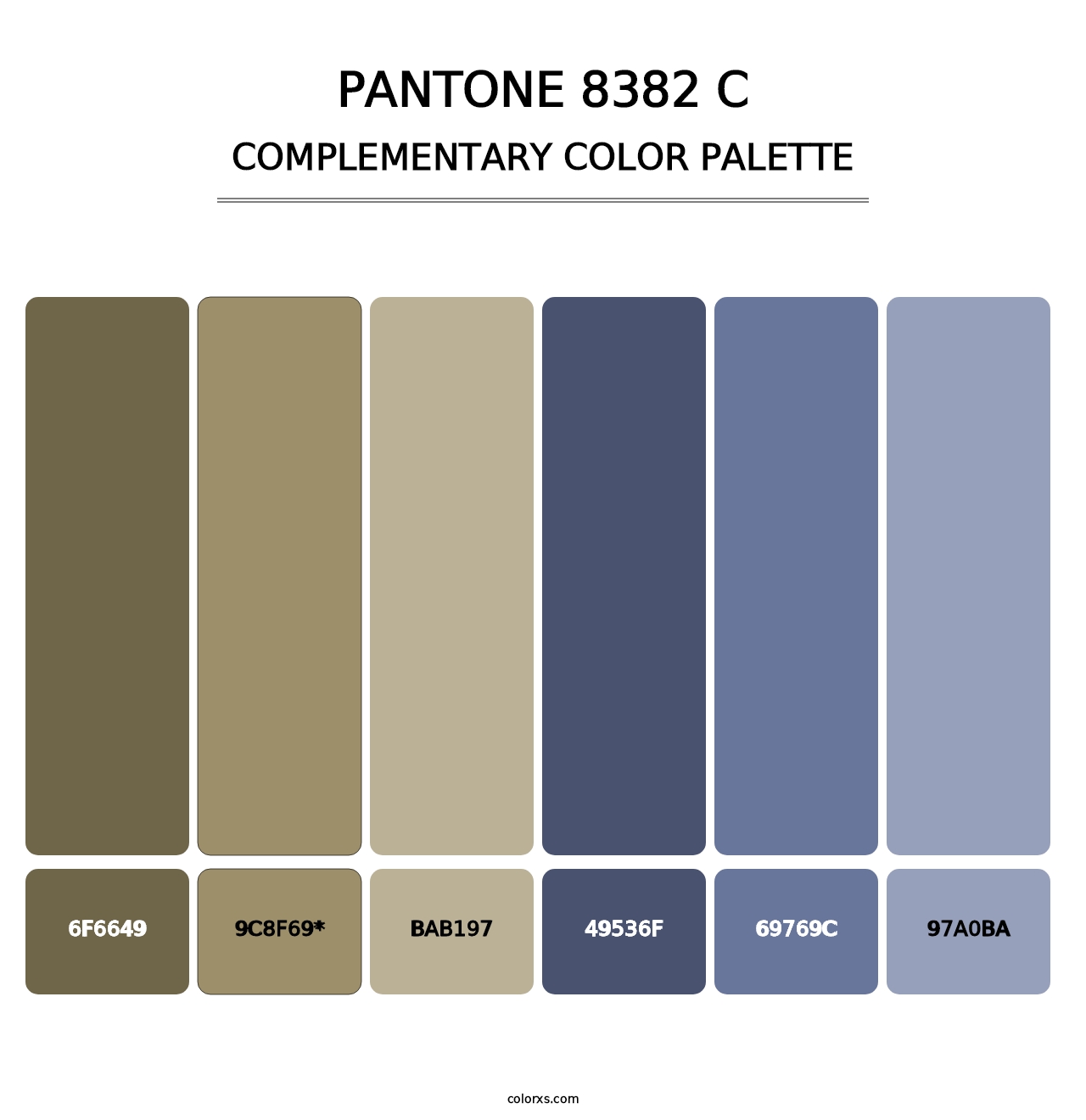 PANTONE 8382 C - Complementary Color Palette