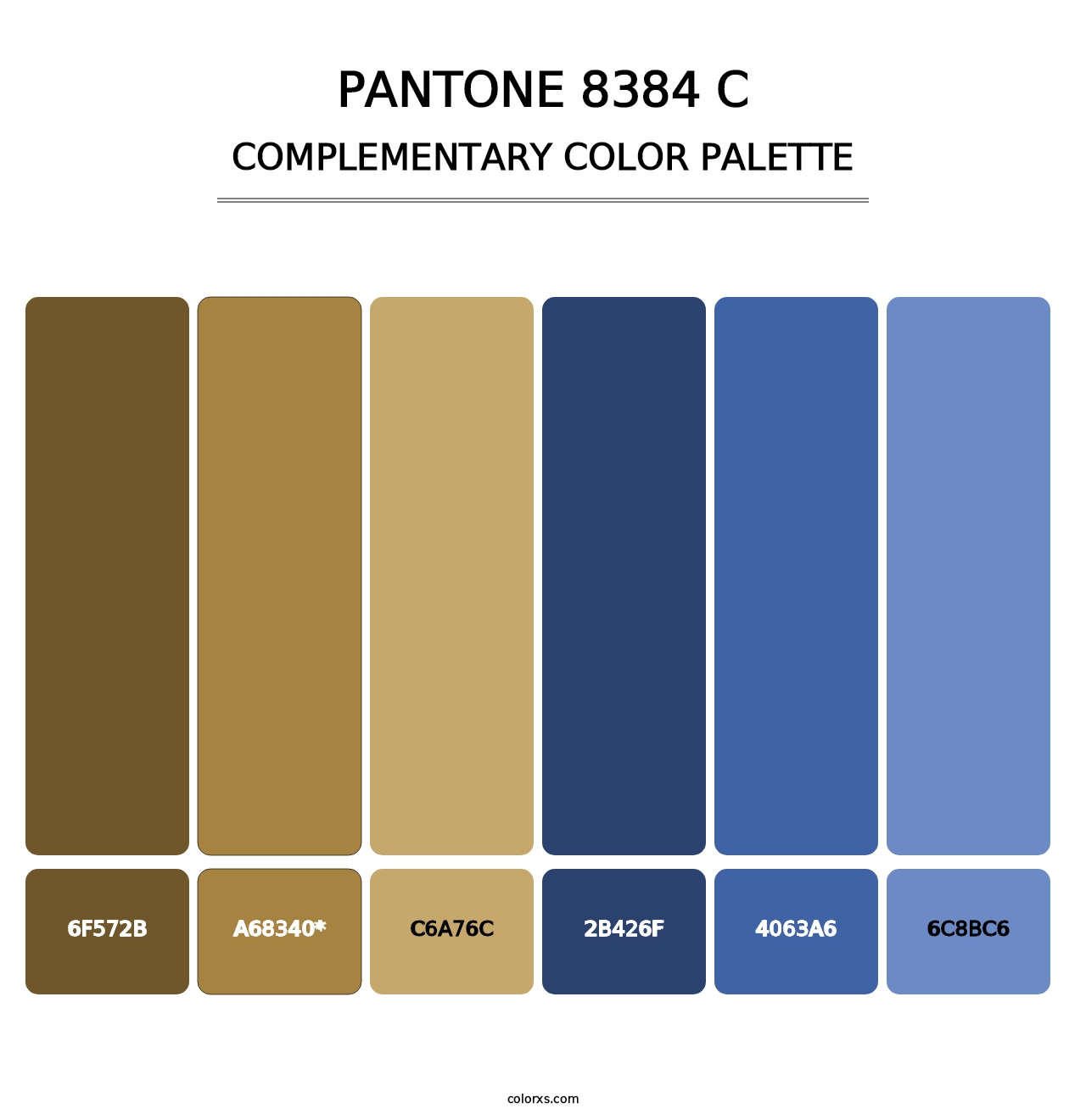 PANTONE 8384 C - Complementary Color Palette