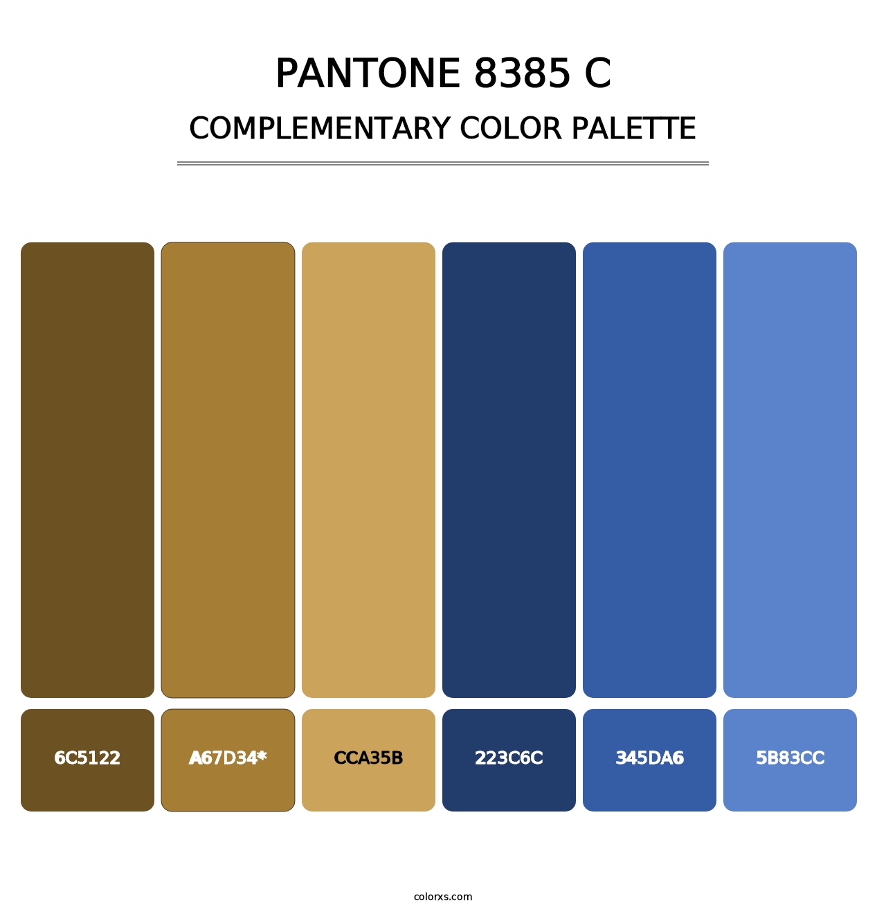 PANTONE 8385 C - Complementary Color Palette