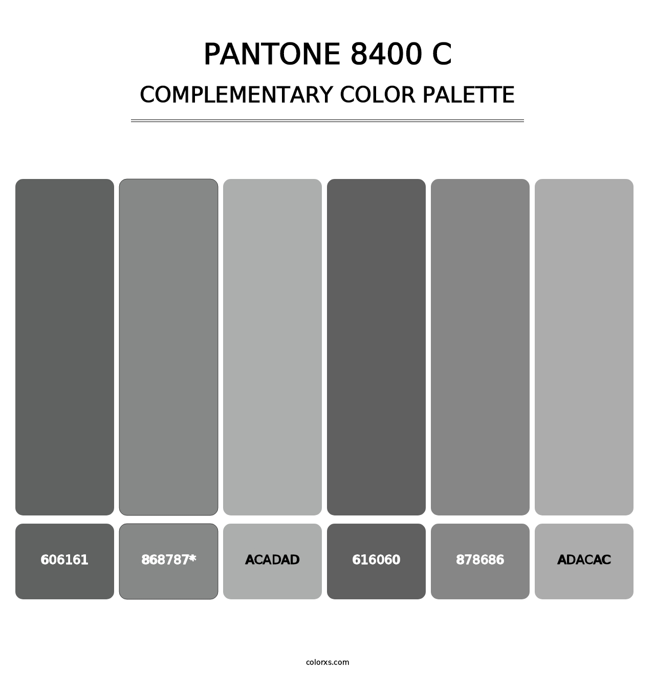 PANTONE 8400 C - Complementary Color Palette