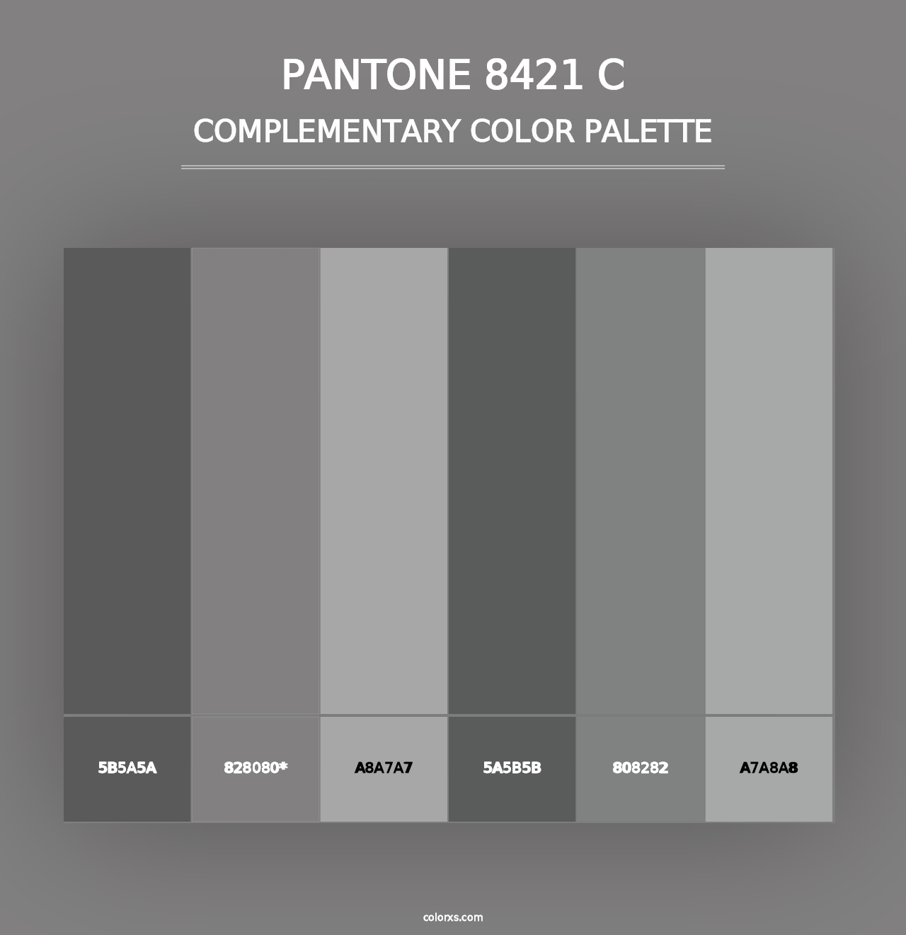 PANTONE 8421 C - Complementary Color Palette