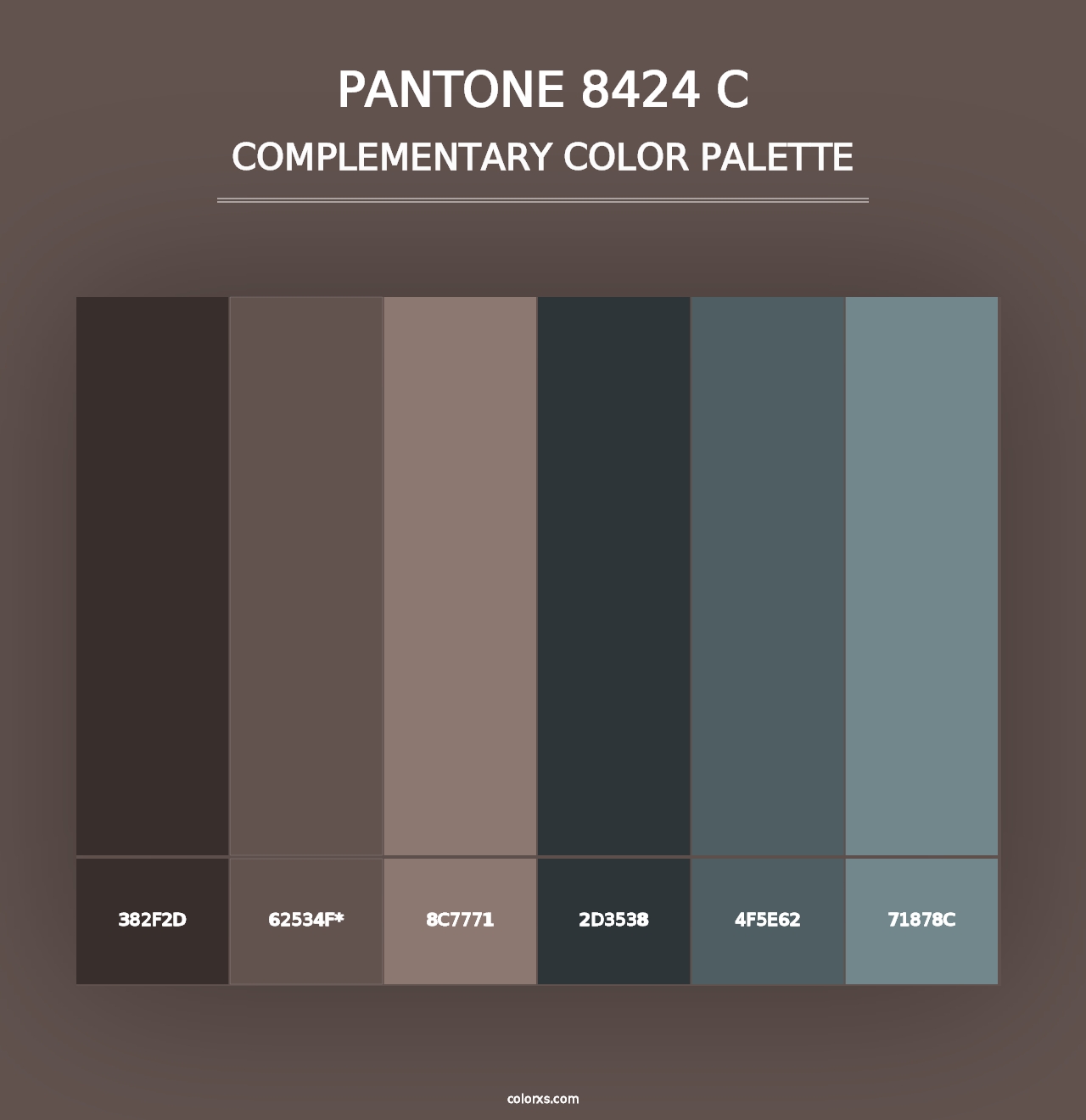 PANTONE 8424 C - Complementary Color Palette