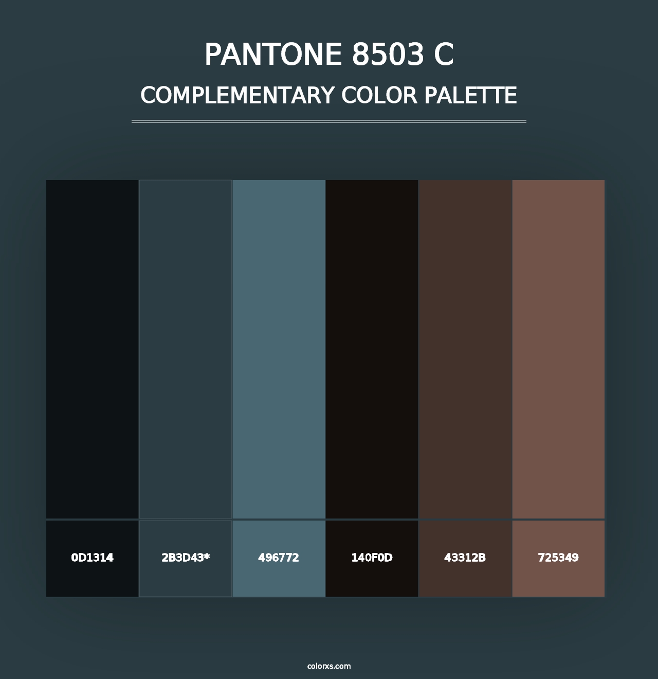 PANTONE 8503 C - Complementary Color Palette