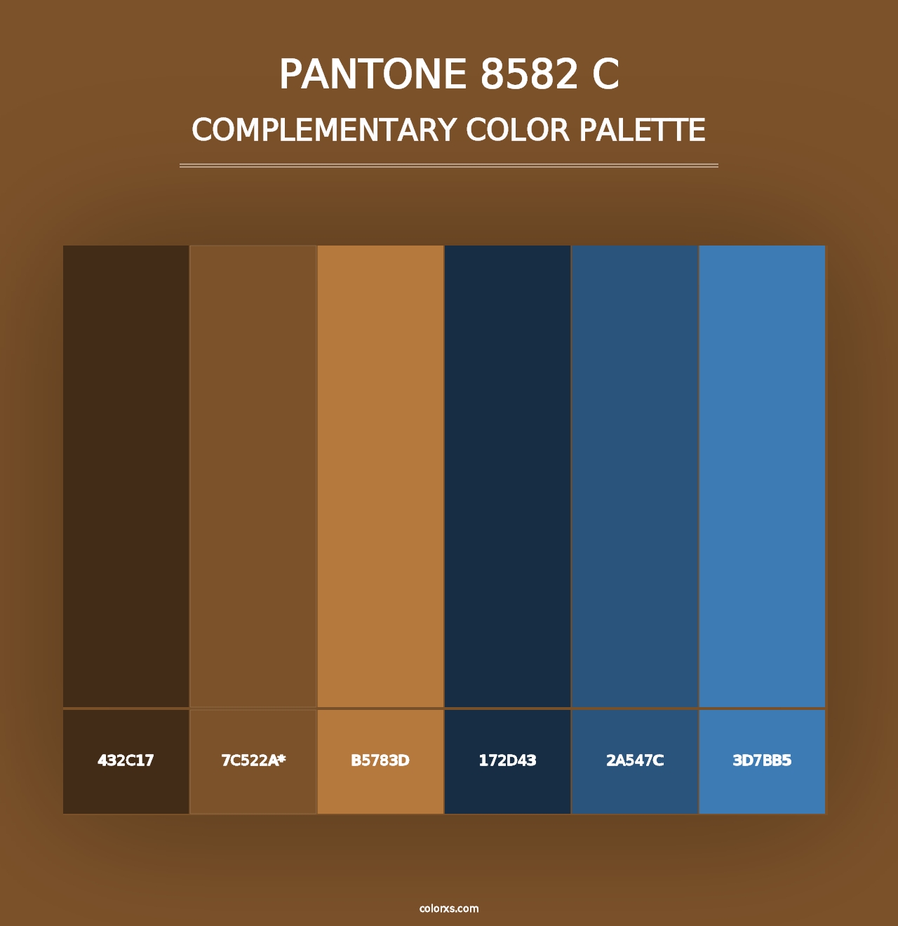 PANTONE 8582 C - Complementary Color Palette