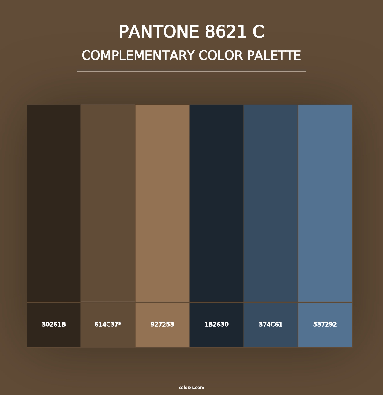 PANTONE 8621 C - Complementary Color Palette