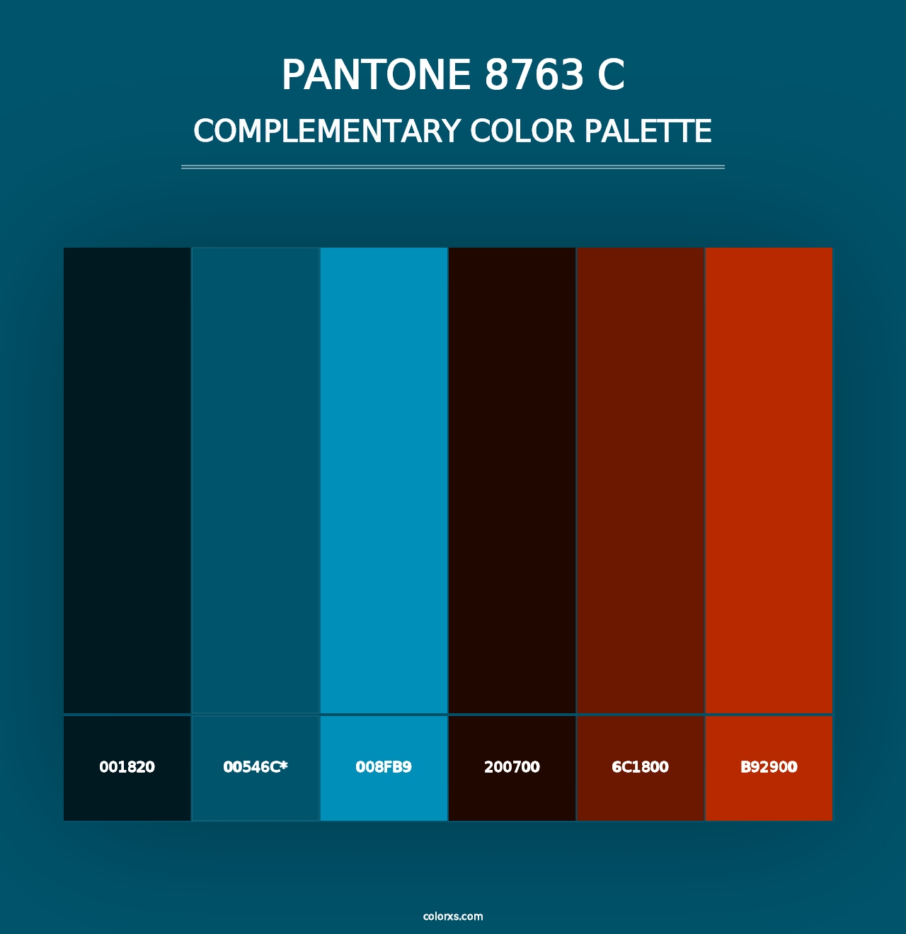 PANTONE 8763 C - Complementary Color Palette