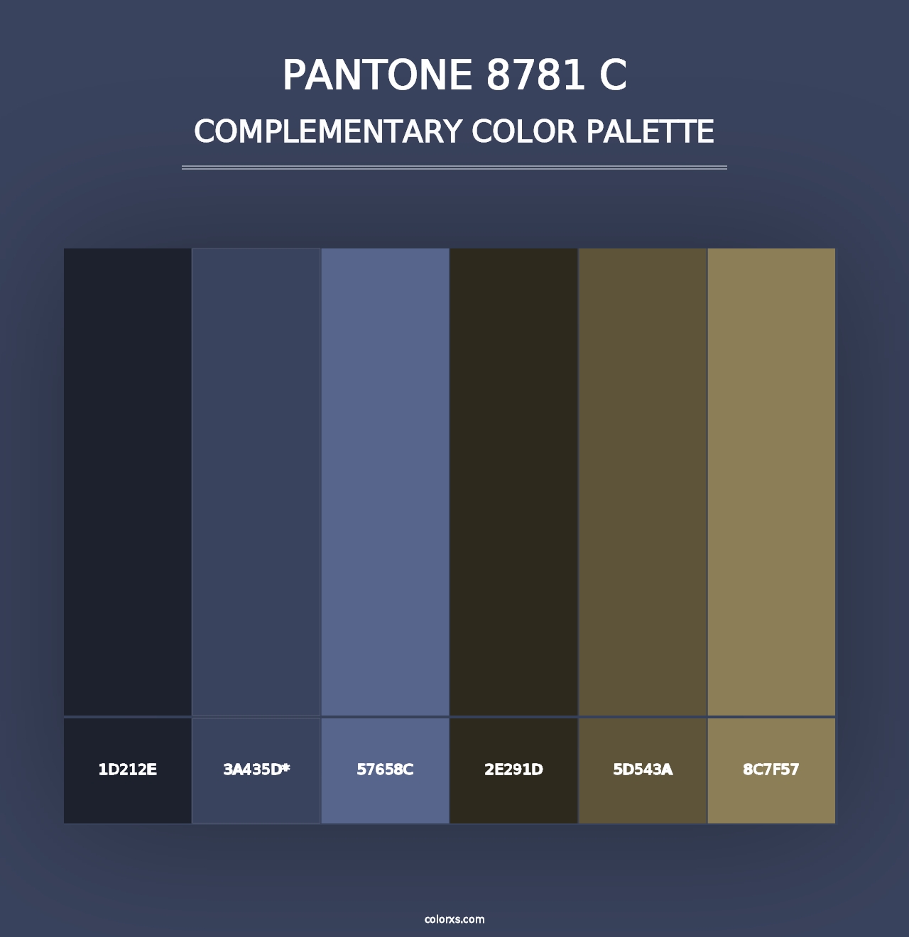 PANTONE 8781 C - Complementary Color Palette