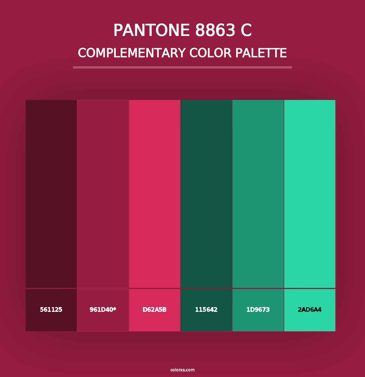 PANTONE 8863 C - Complementary Color Palette