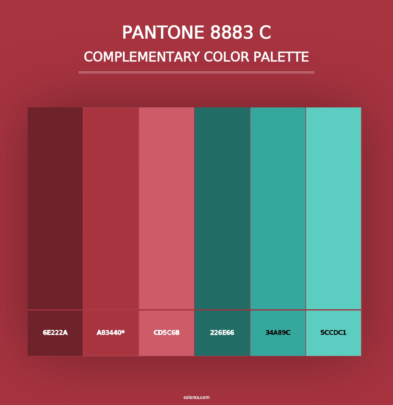 PANTONE 8883 C - Complementary Color Palette