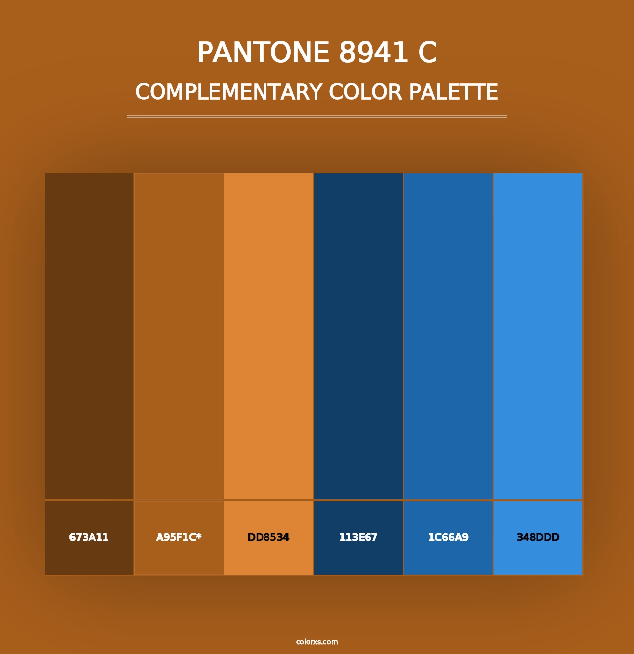 PANTONE 8941 C - Complementary Color Palette