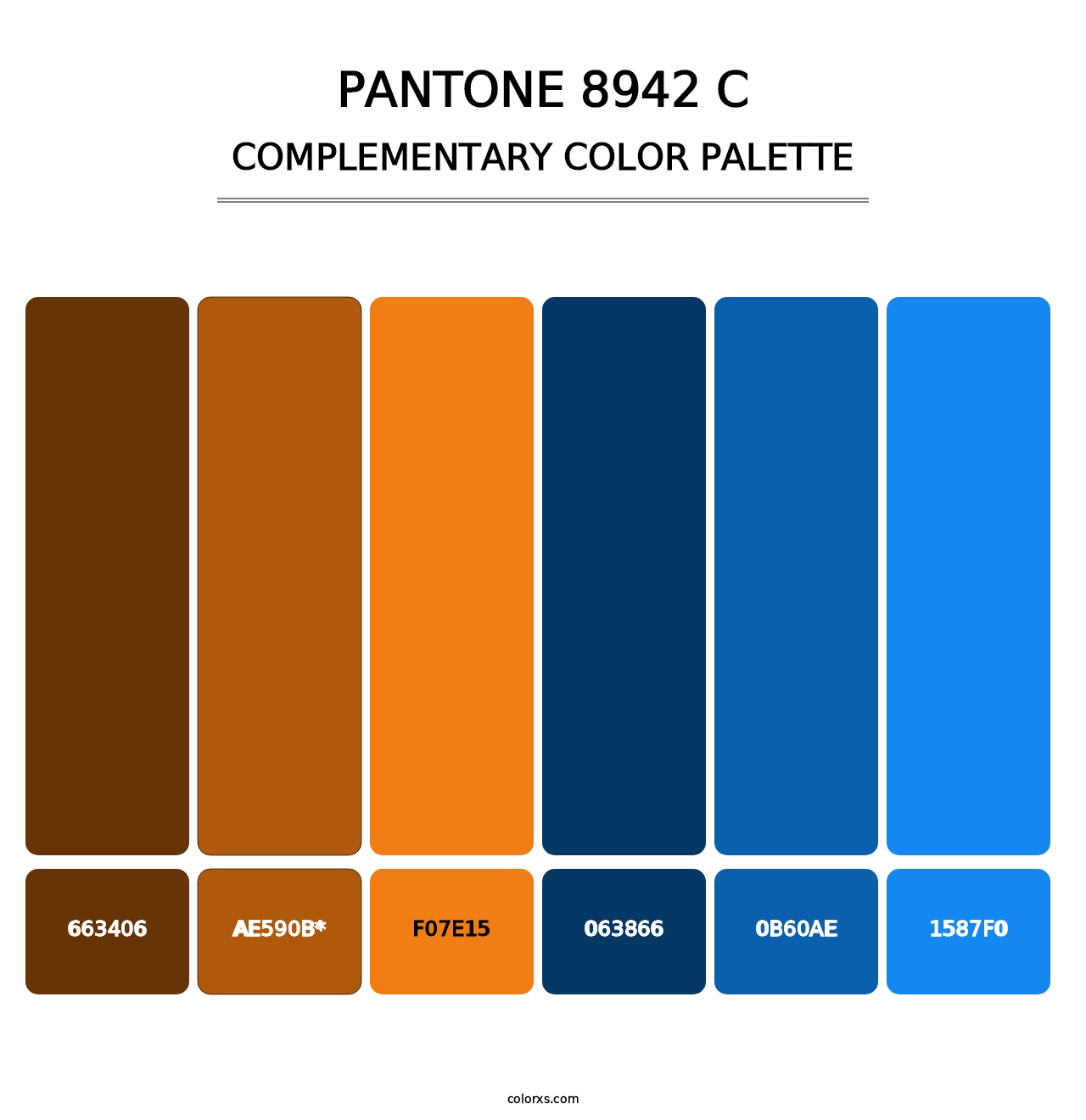 PANTONE 8942 C - Complementary Color Palette