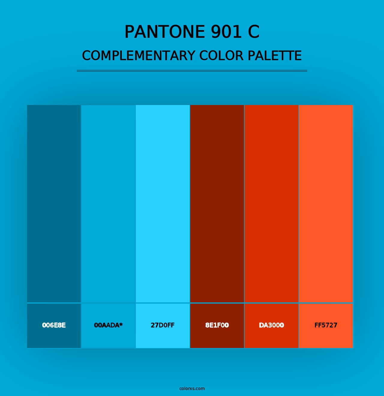 PANTONE 901 C - Complementary Color Palette