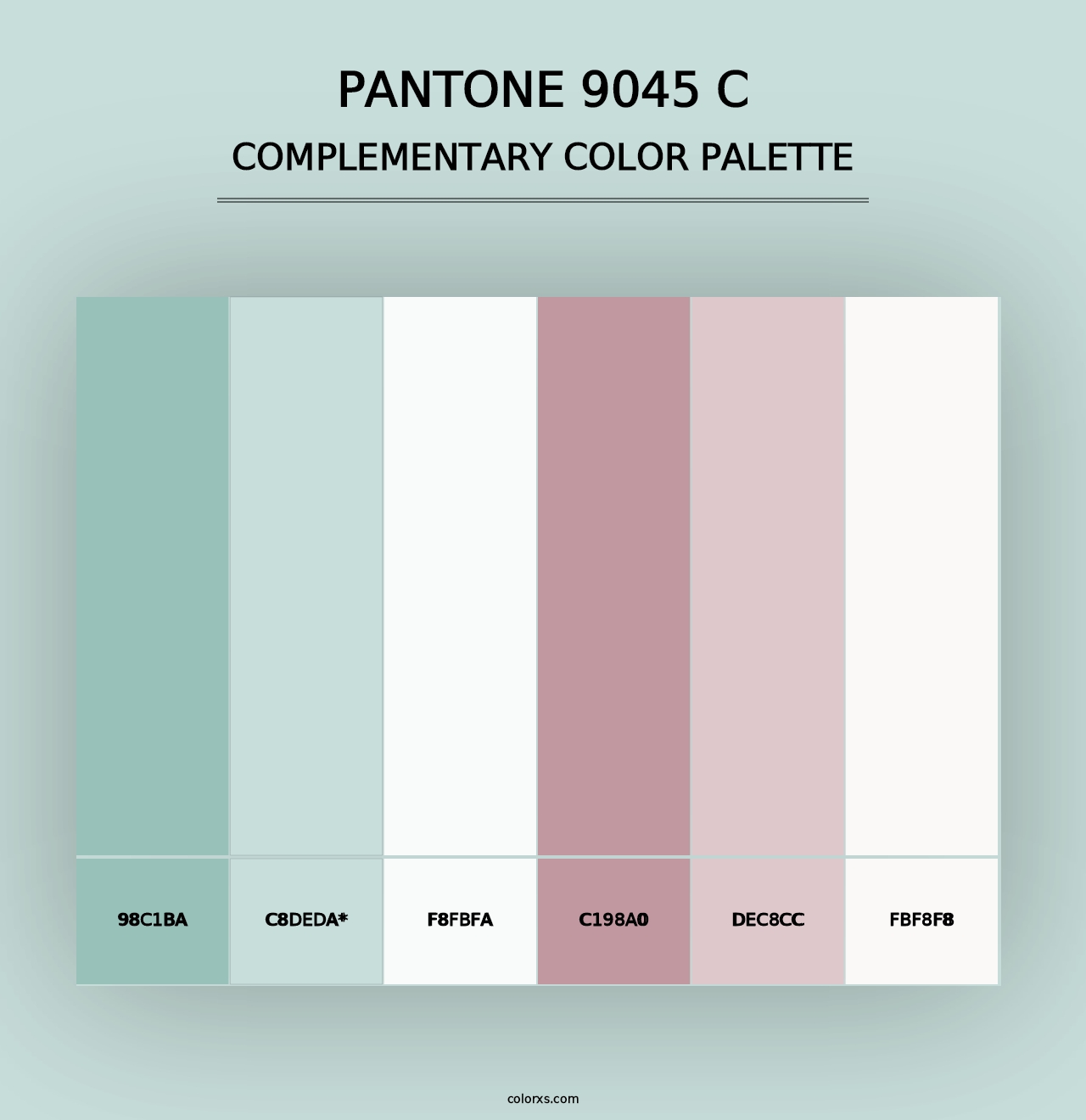 PANTONE 9045 C - Complementary Color Palette