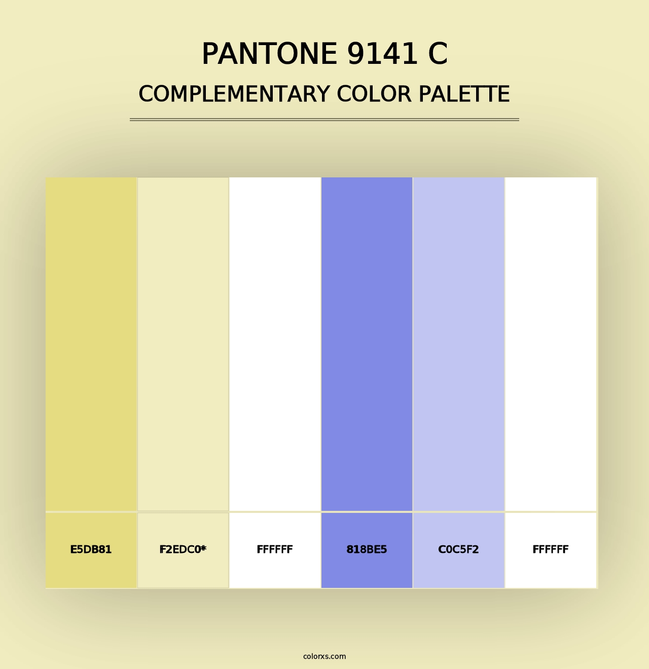 PANTONE 9141 C - Complementary Color Palette