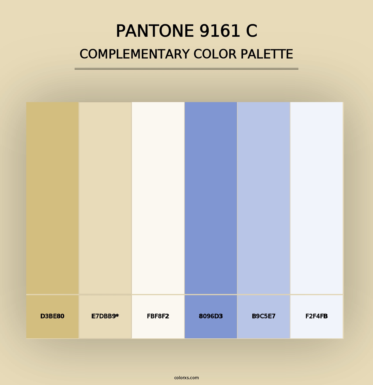 PANTONE 9161 C - Complementary Color Palette