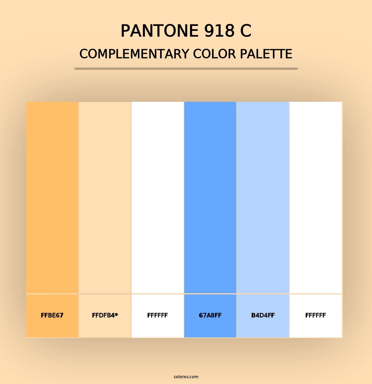 PANTONE 918 C - Complementary Color Palette