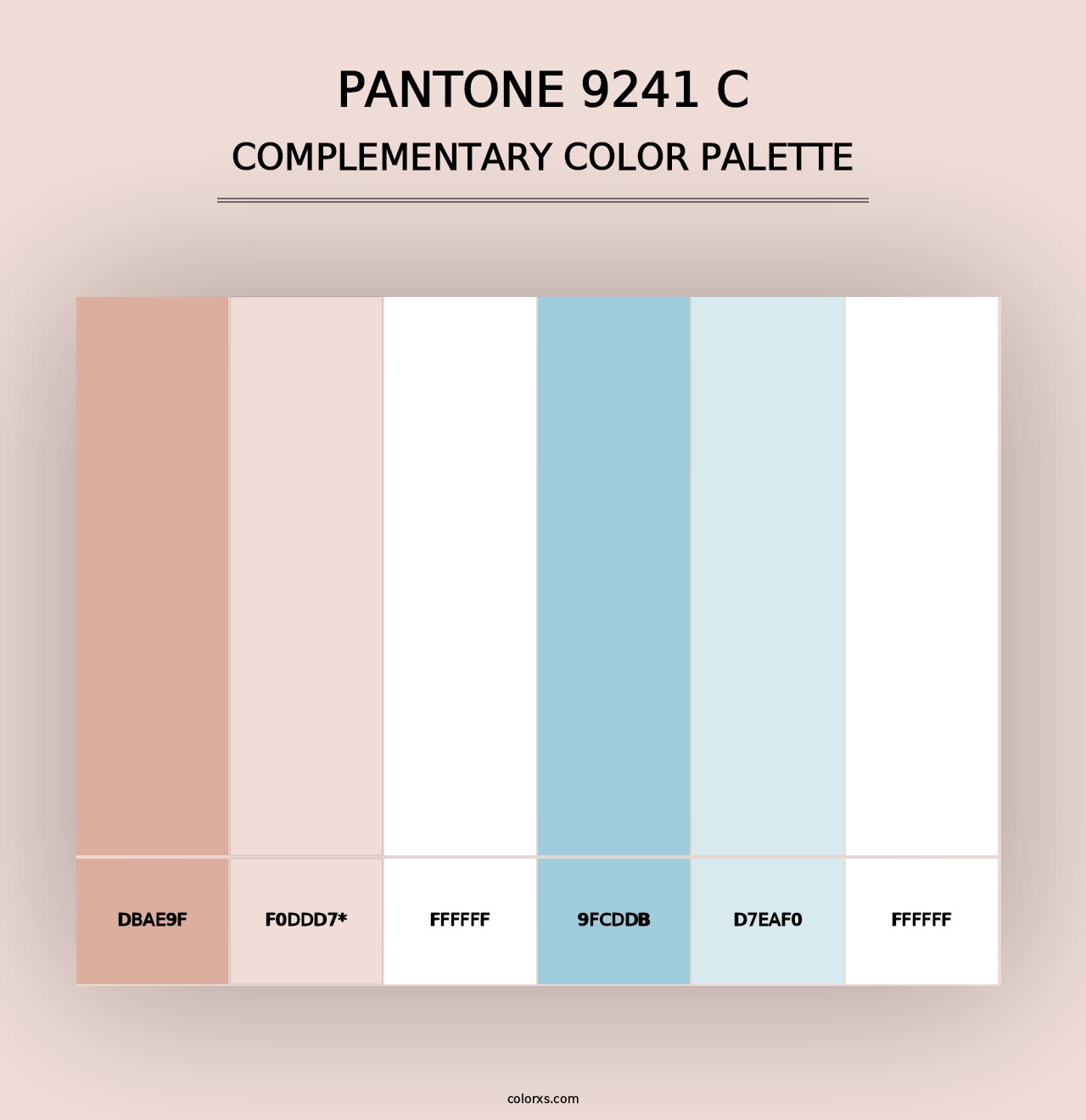 PANTONE 9241 C - Complementary Color Palette