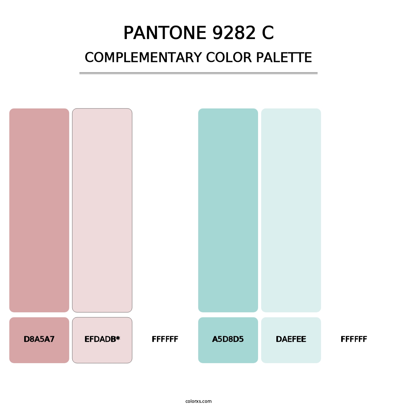 PANTONE 9282 C - Complementary Color Palette