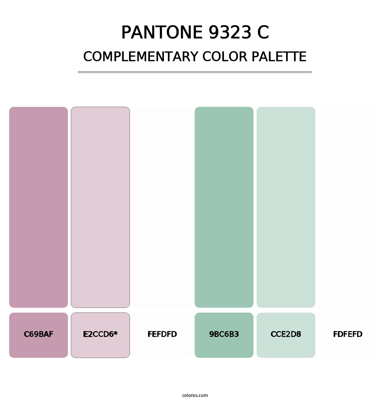 PANTONE 9323 C - Complementary Color Palette