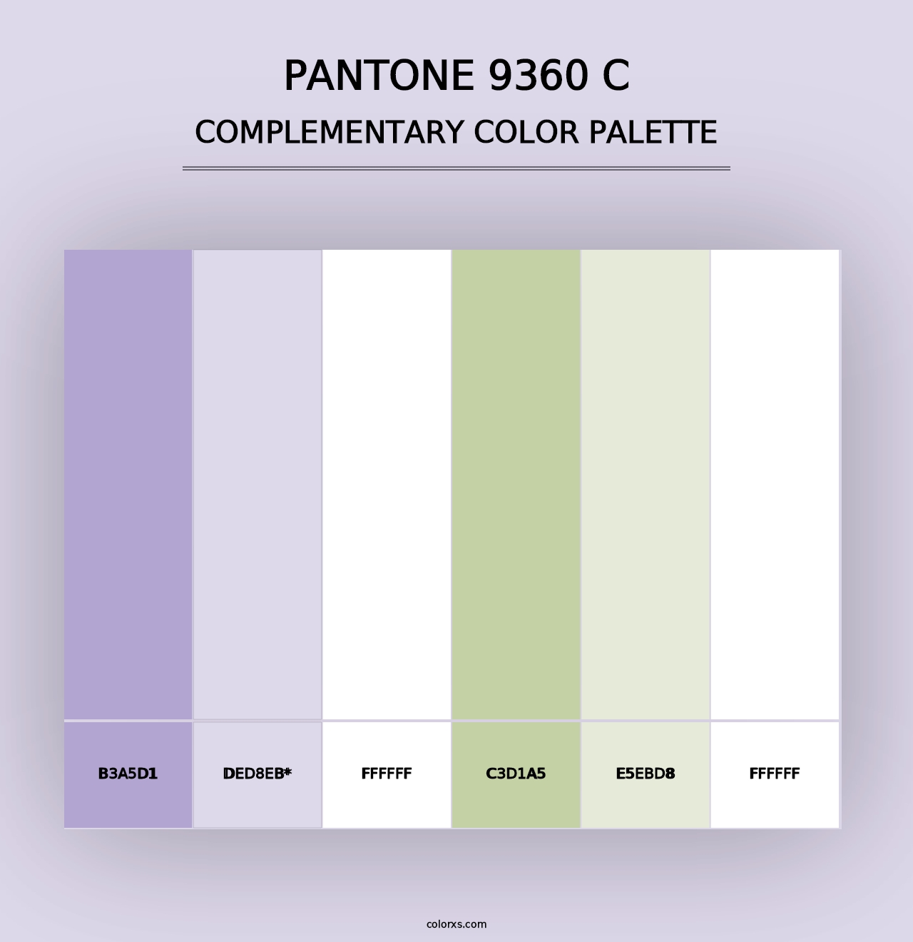 PANTONE 9360 C - Complementary Color Palette