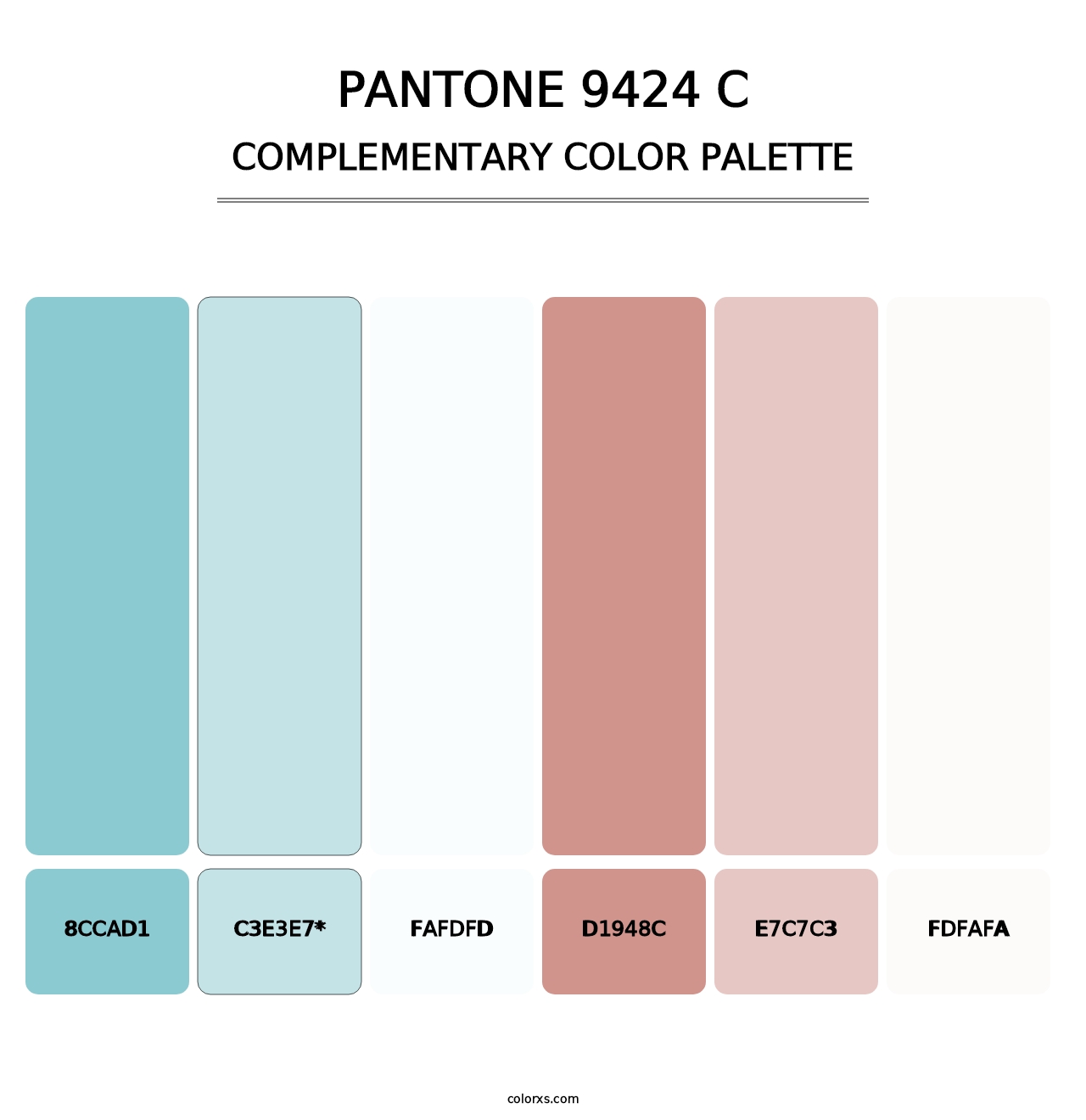 PANTONE 9424 C - Complementary Color Palette