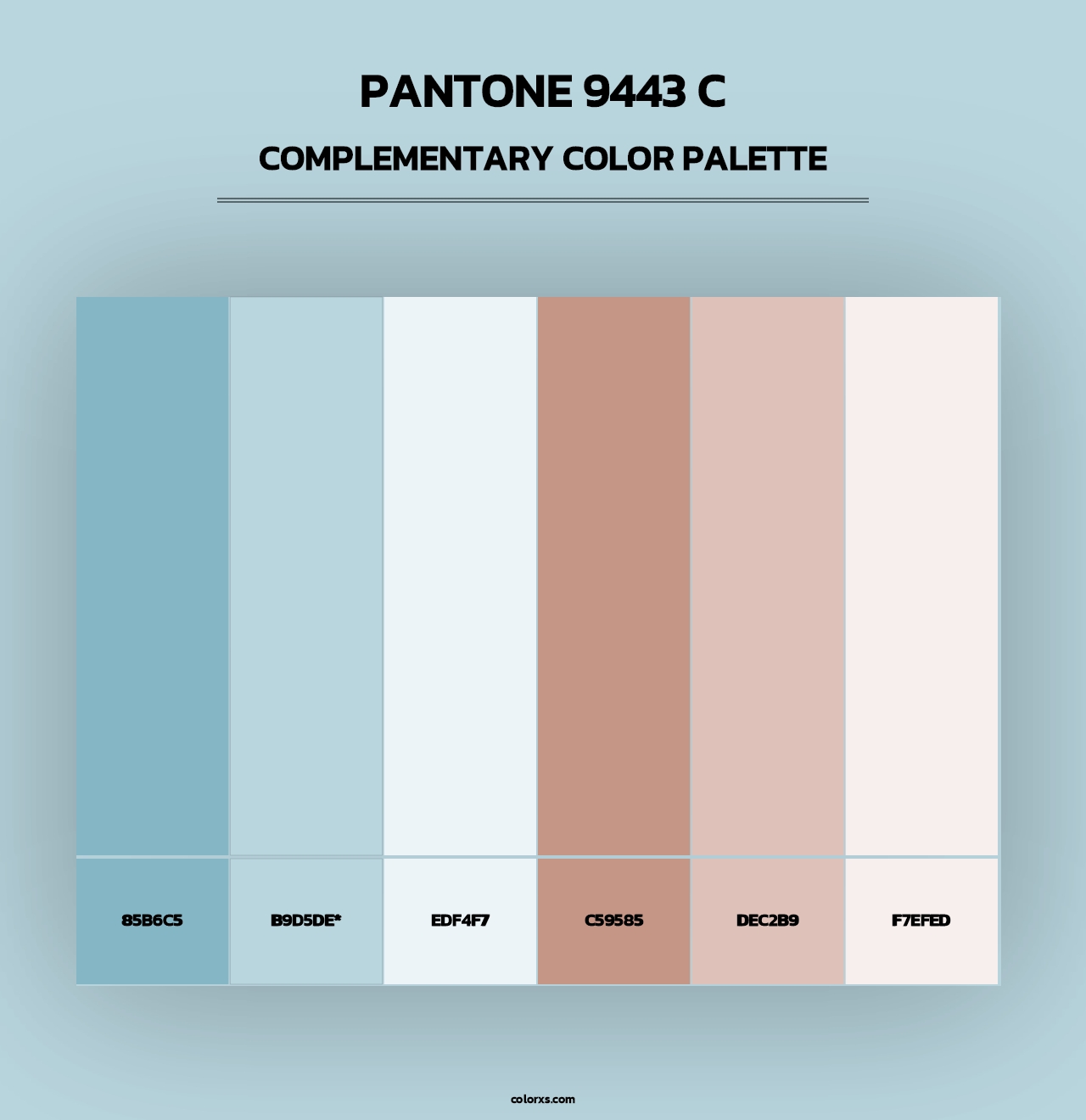 PANTONE 9443 C - Complementary Color Palette