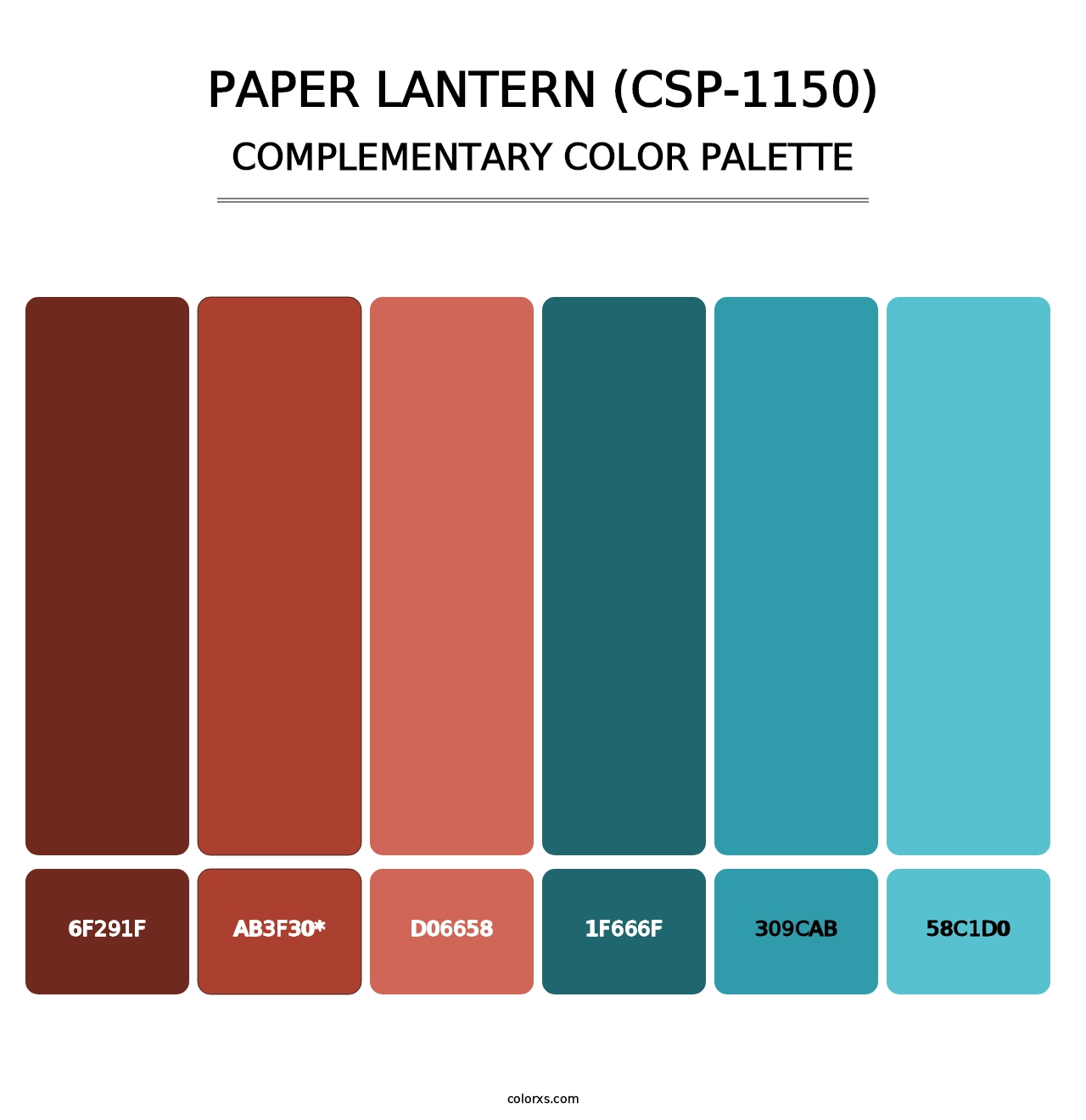 Paper Lantern (CSP-1150) - Complementary Color Palette