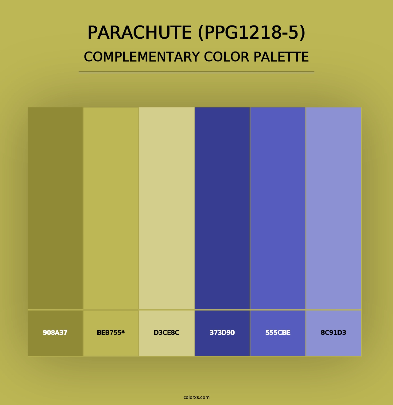 Parachute (PPG1218-5) - Complementary Color Palette