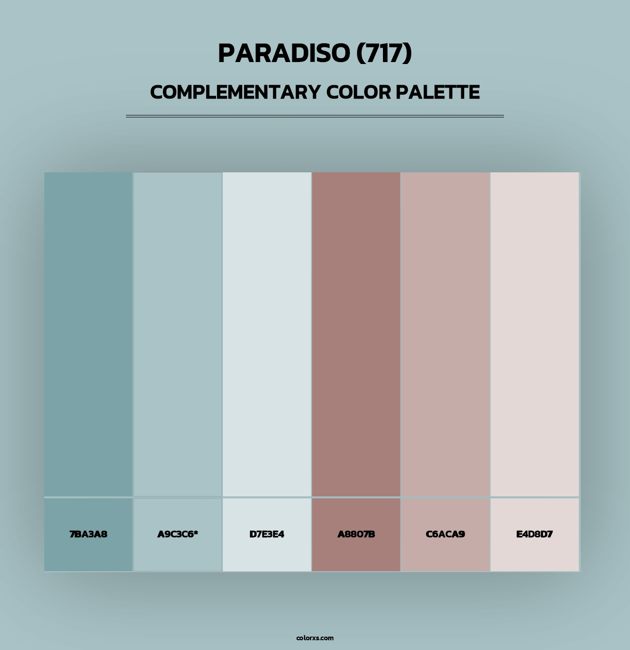 Paradiso (717) - Complementary Color Palette