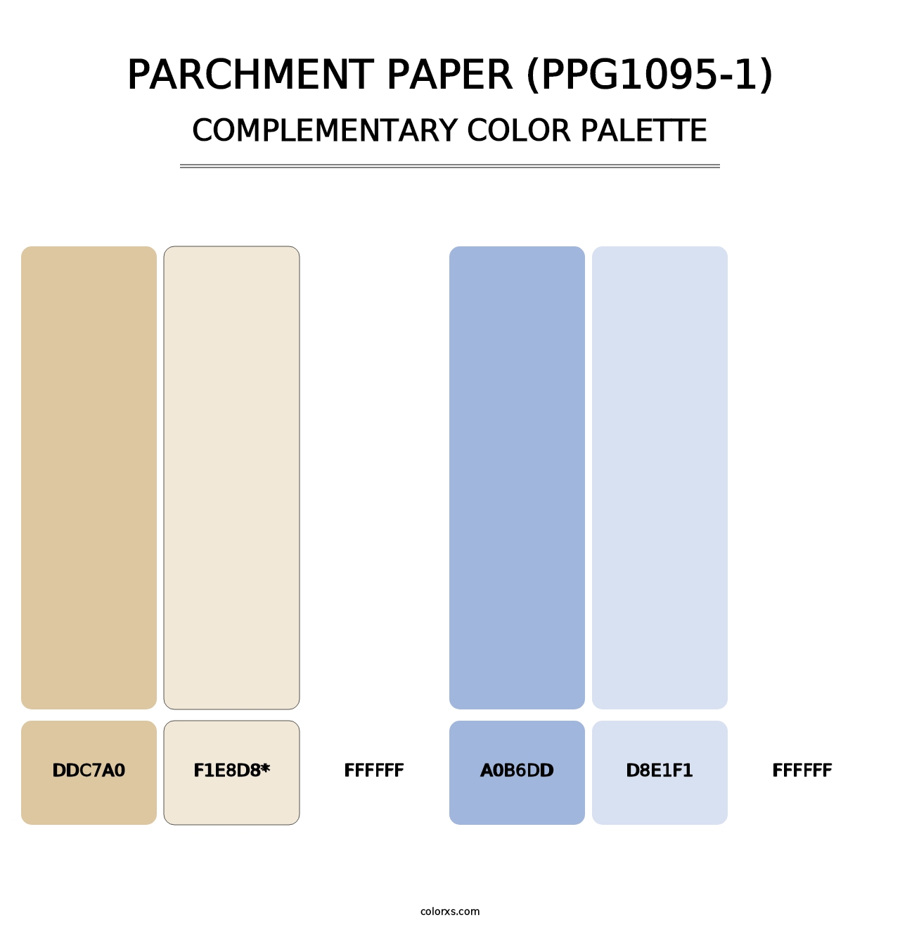 Parchment Paper (PPG1095-1) - Complementary Color Palette