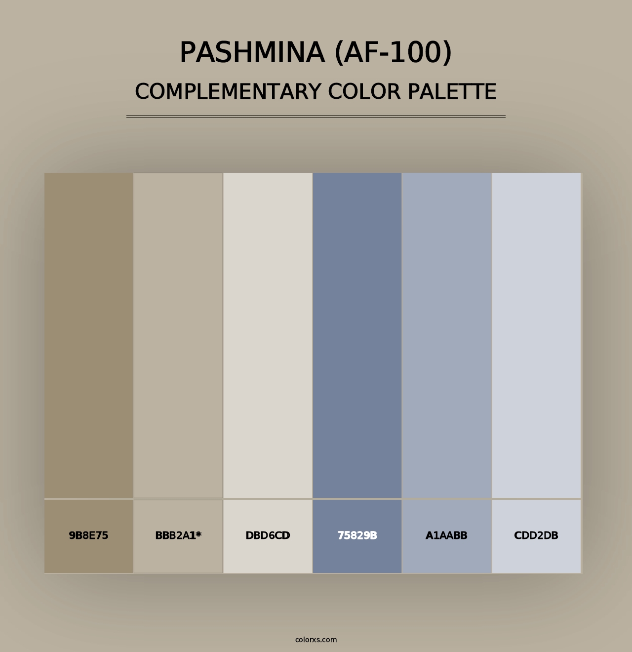 Pashmina (AF-100) - Complementary Color Palette