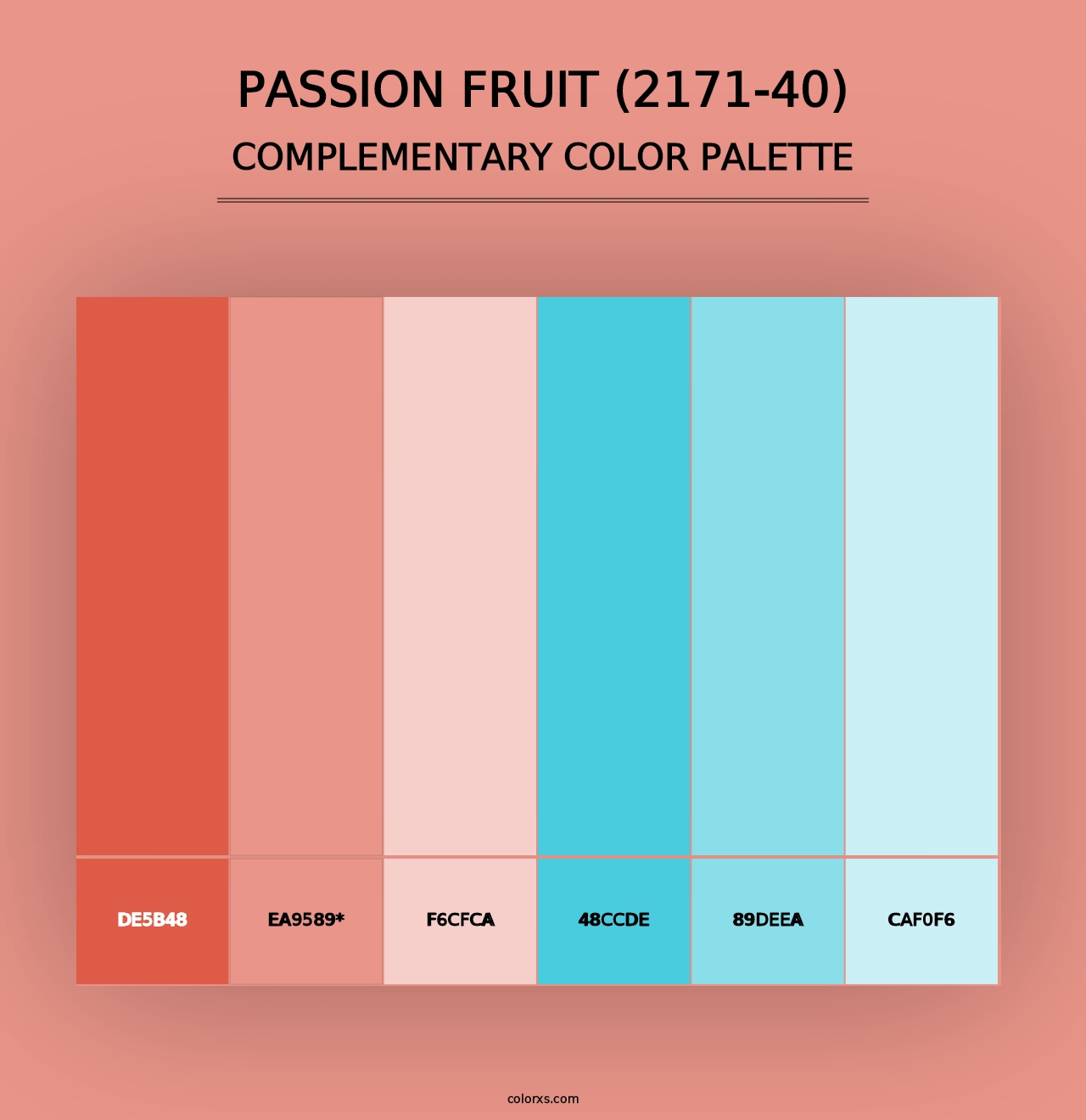 Passion Fruit (2171-40) - Complementary Color Palette