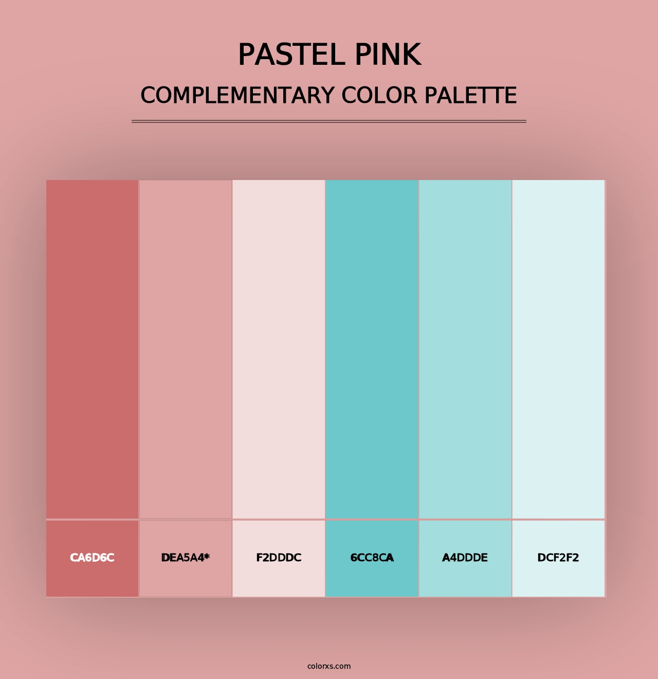 Pastel Pink - Complementary Color Palette