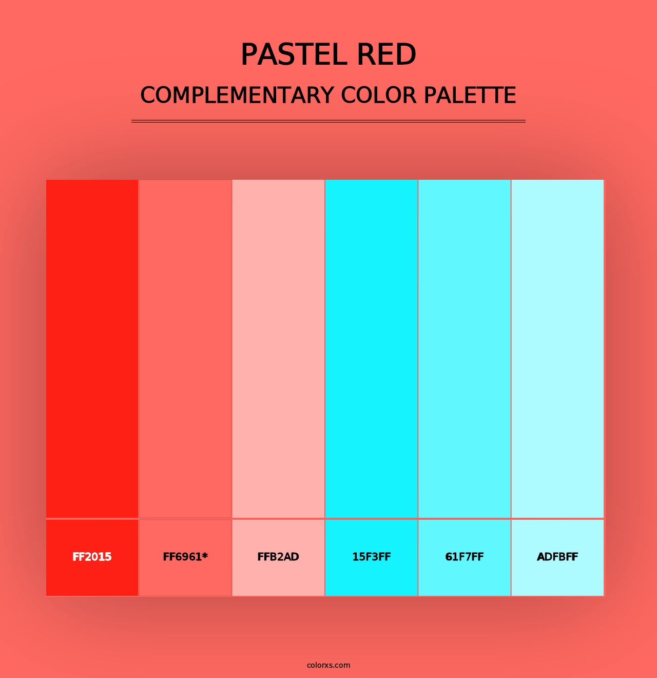 Pastel Red - Complementary Color Palette