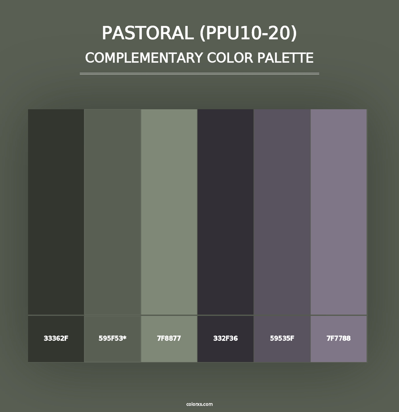 Pastoral (PPU10-20) - Complementary Color Palette