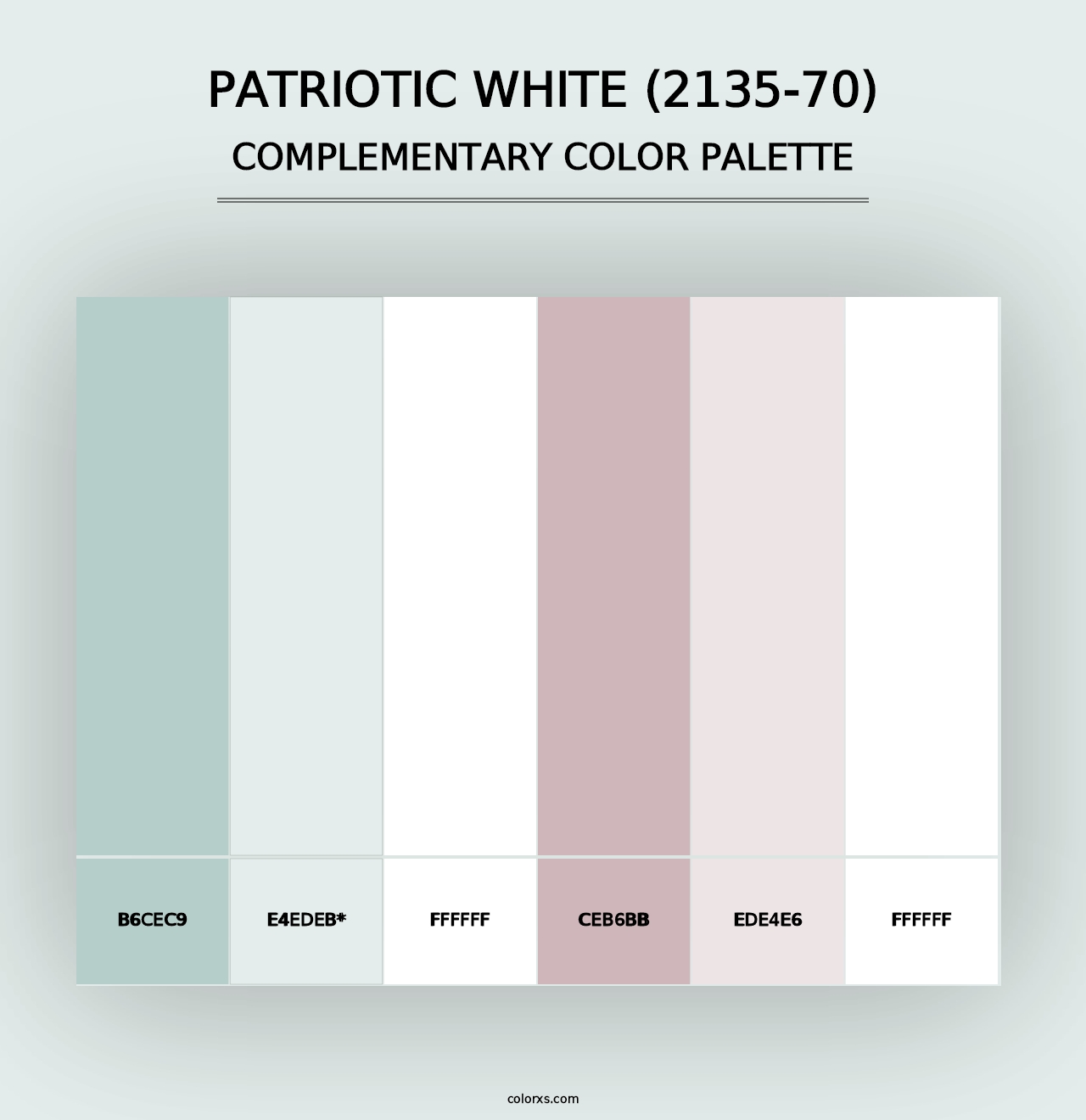 Patriotic White (2135-70) - Complementary Color Palette