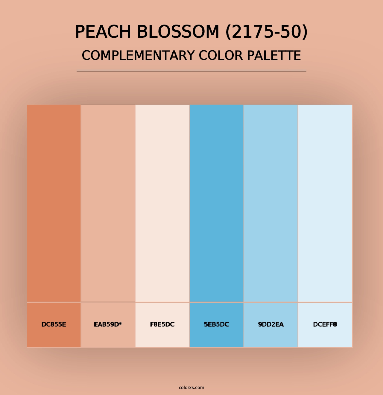 Peach Blossom (2175-50) - Complementary Color Palette