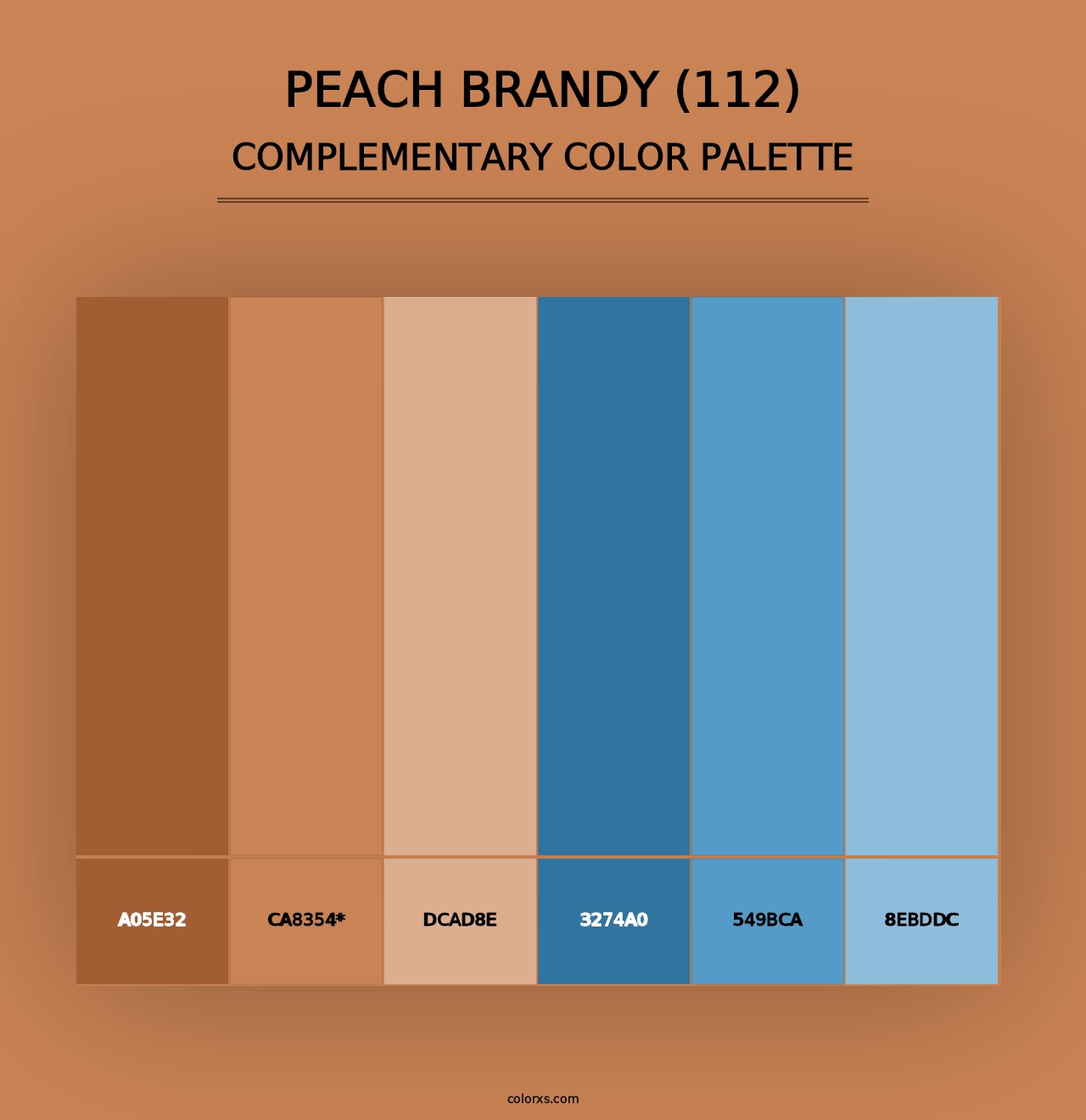 Peach Brandy (112) - Complementary Color Palette