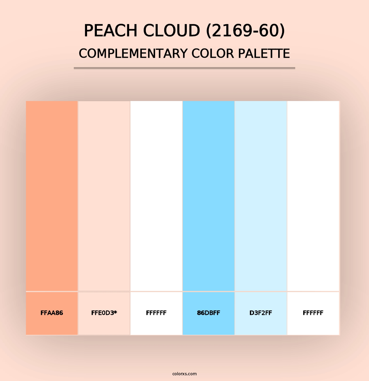 Peach Cloud (2169-60) - Complementary Color Palette