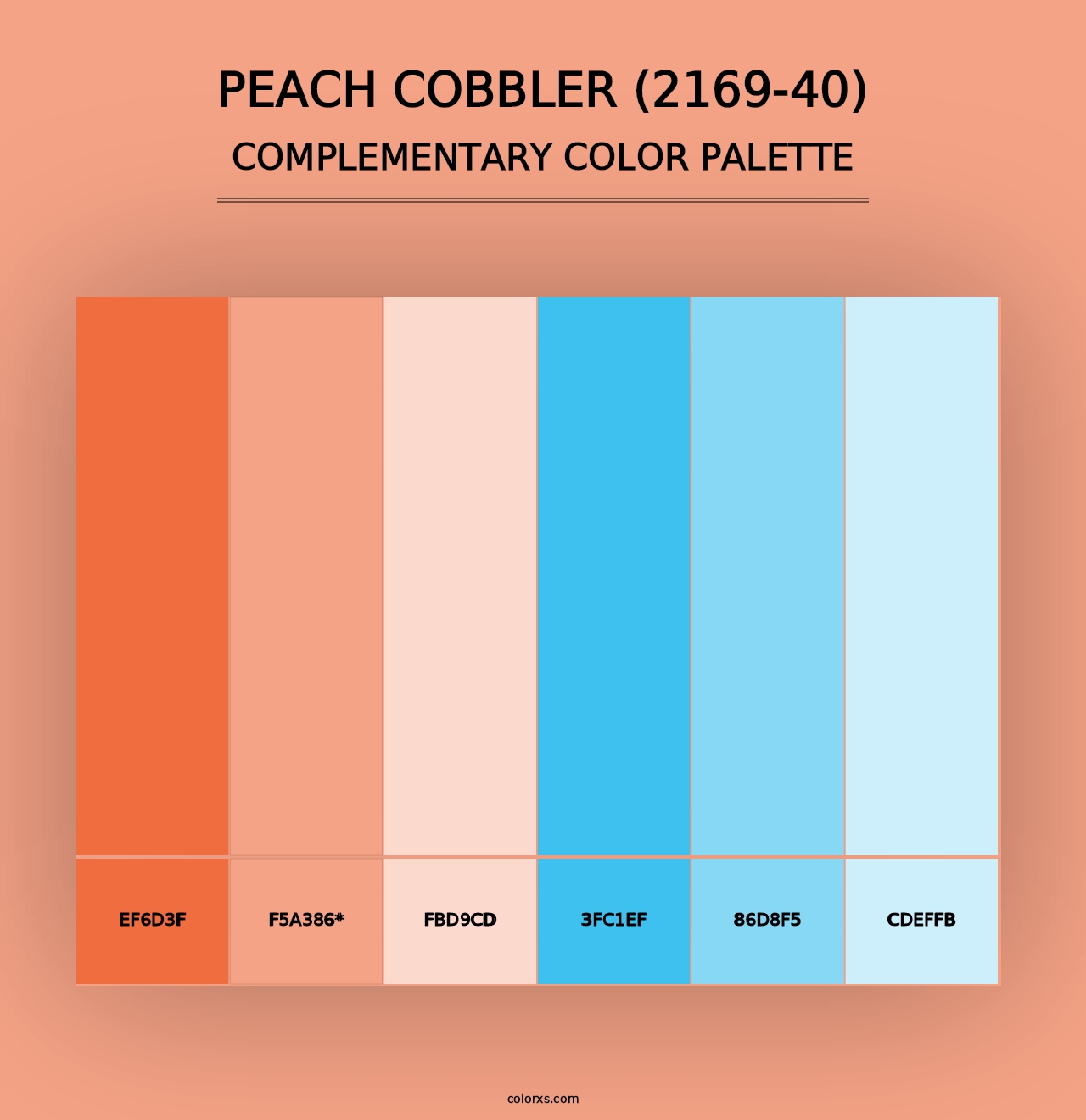 Peach Cobbler (2169-40) - Complementary Color Palette