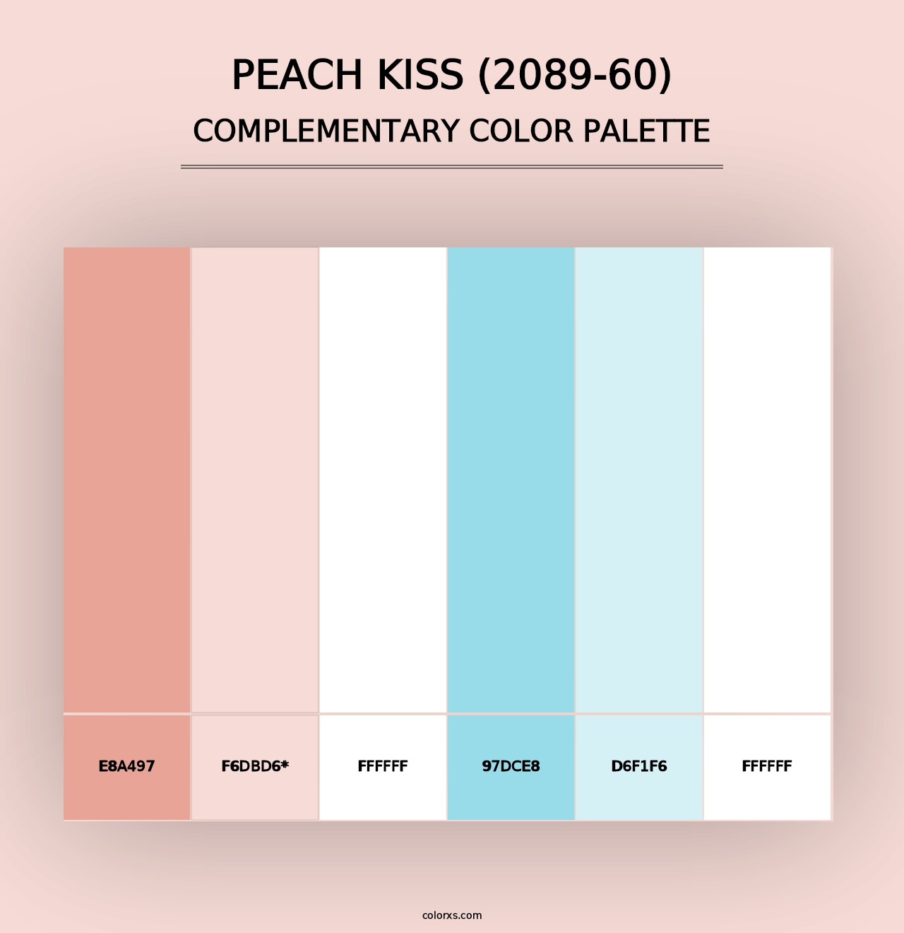 Peach Kiss (2089-60) - Complementary Color Palette