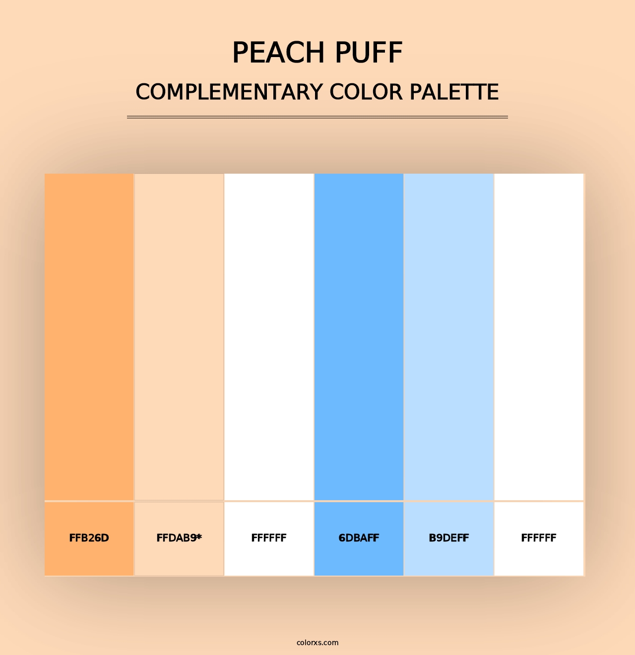 Peach Puff - Complementary Color Palette