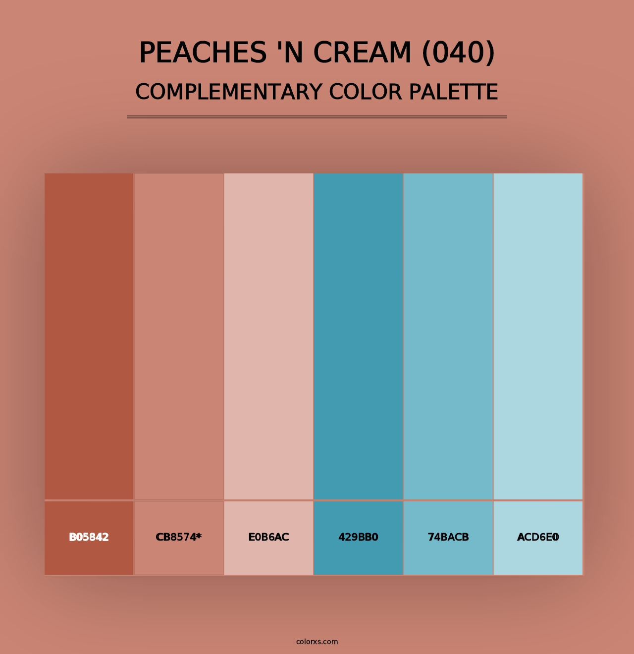 Peaches 'n Cream (040) - Complementary Color Palette